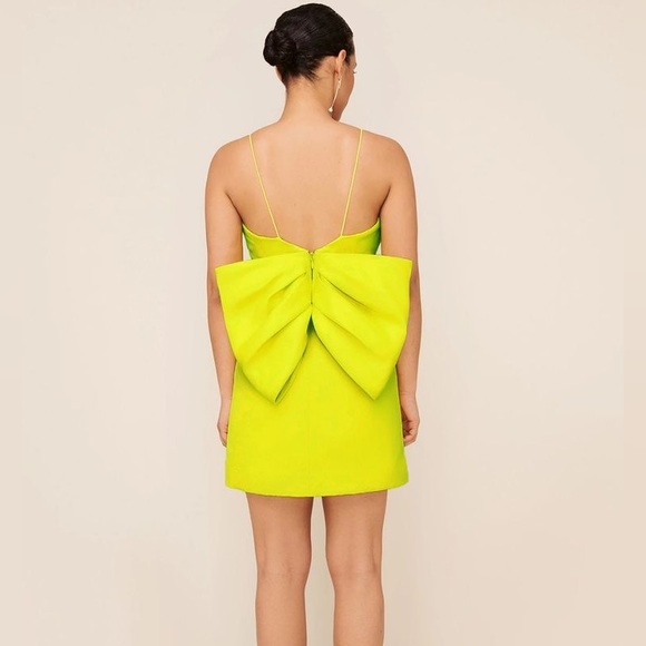 SHEIKE Women’s Amy Bow Back Dress in Citrus - Size US 4 (AU 8) - Picture 2 of 13